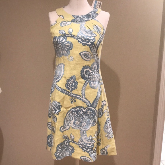 J. McLaughlin Dresses & Skirts - J McLaughlin Paisley Edie Linen dress 4 nwt